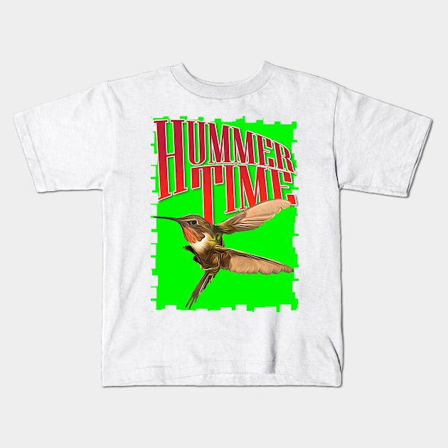 Hummer Time Kids T-Shirt by Ripples of Time